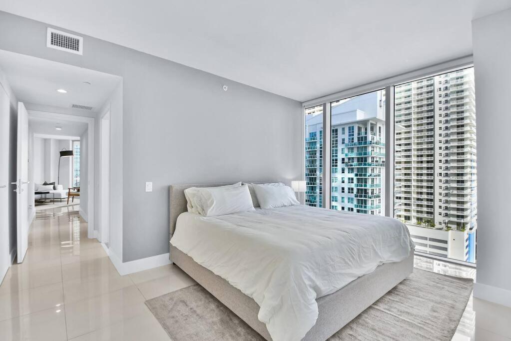 Lovely Upscale Condo Gorgeous View 2Bd 2Bath In Brickell Miami Buitenkant foto